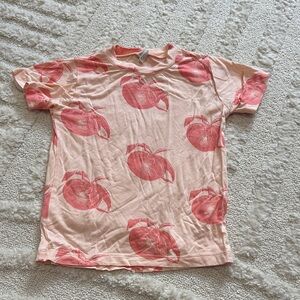 Kate Quinn Bamboo Peach Print T-Shirt